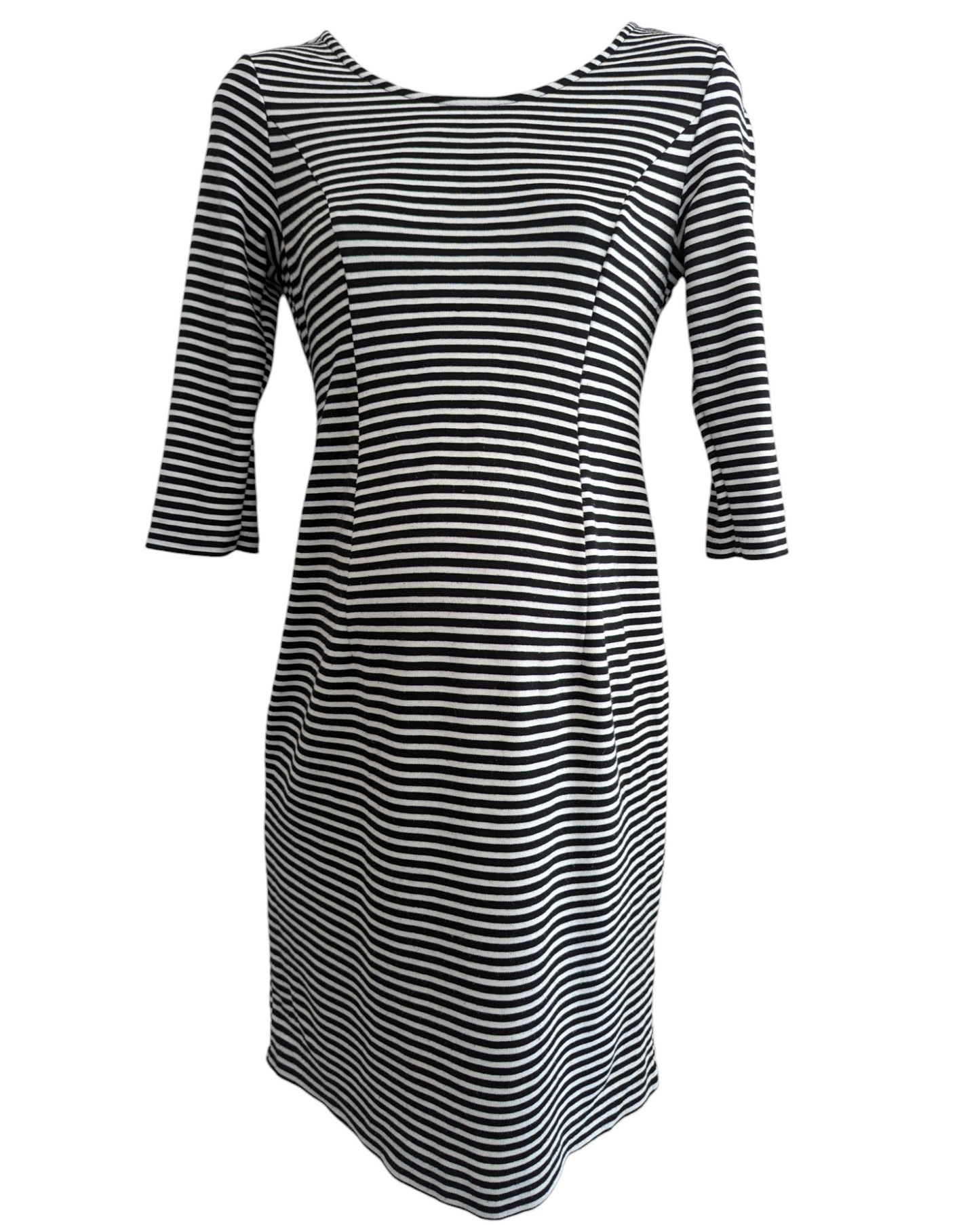 Blooming Marvellous Black & White Striped Dress Size 10